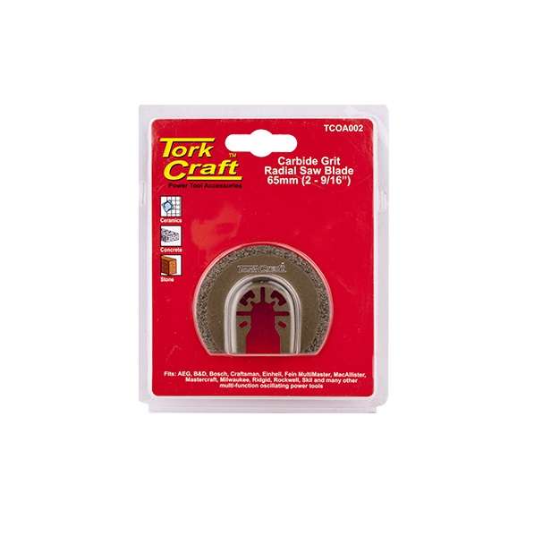 Tork Craft - Quick Change Carbide Grit Radial Saw Blade 65mm - 2 Pack