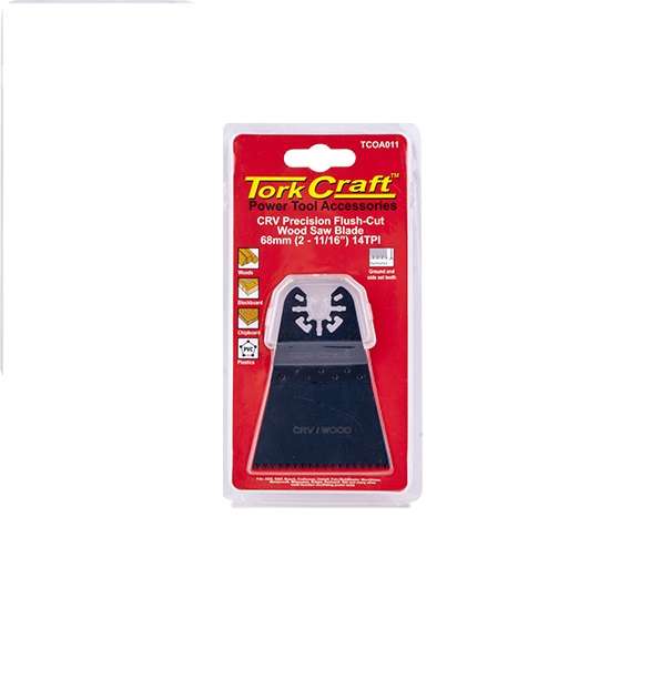Tork Craft - Quick Change Flush Cut Wood Saw Blade 68mm - 2 Pack