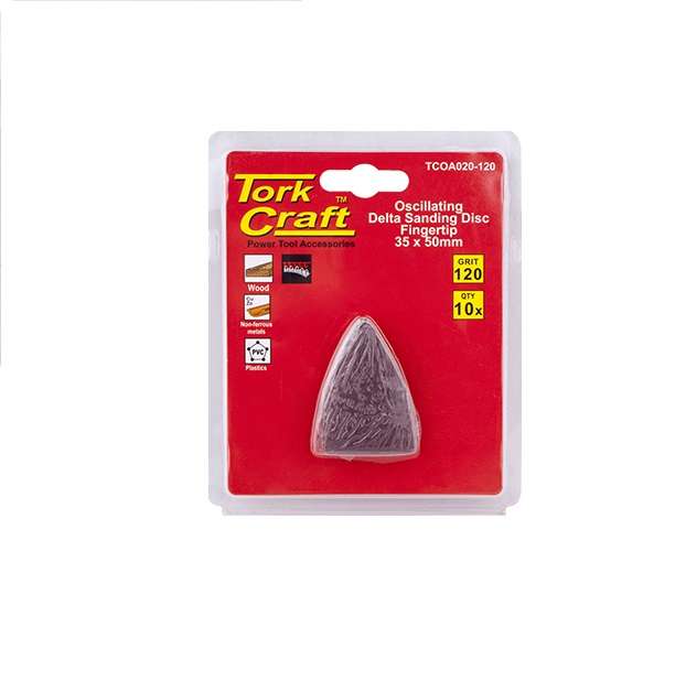 "Tork Craft - Oscilating Sandpaper A/O 35x50mm 10Piece Fingertip - 6 Pack"