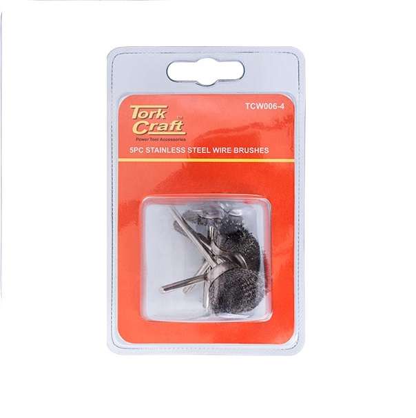 Tork Craft - Wire Brushes Mini 5Piece Stainless Steel - 2 Pack
