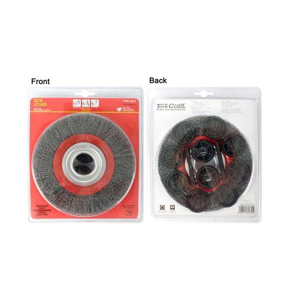 Tork Craft - Wire Wheel Brush 150 x 25mm 0.30mm - 2 Pack