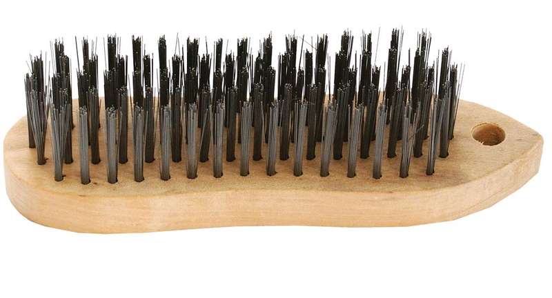 Tork Craft - Wire Hand Block Brush Wood Handle Rectangular - 2 Pack