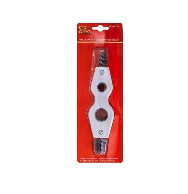 Tork Craft - Pipe Cleaner & Deburer Tube Brush 15 & 19mm - 2 Pack