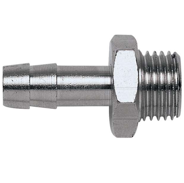 GAV - Hose Adaptor 1/4M x 6mm Packaged - 2 Pack