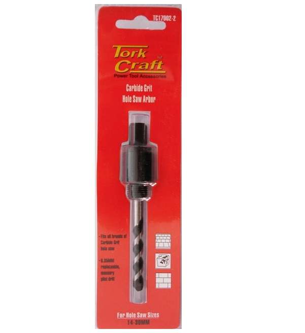 Tork Craft - Mandrel Carbide Grit Hole Saw 16 - 30mm - 2 Pack