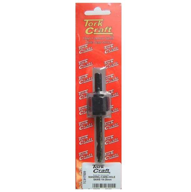 Tork Craft - Mandrel for Carbon Steel Hole Saws19 - 28mm - 2 Pack