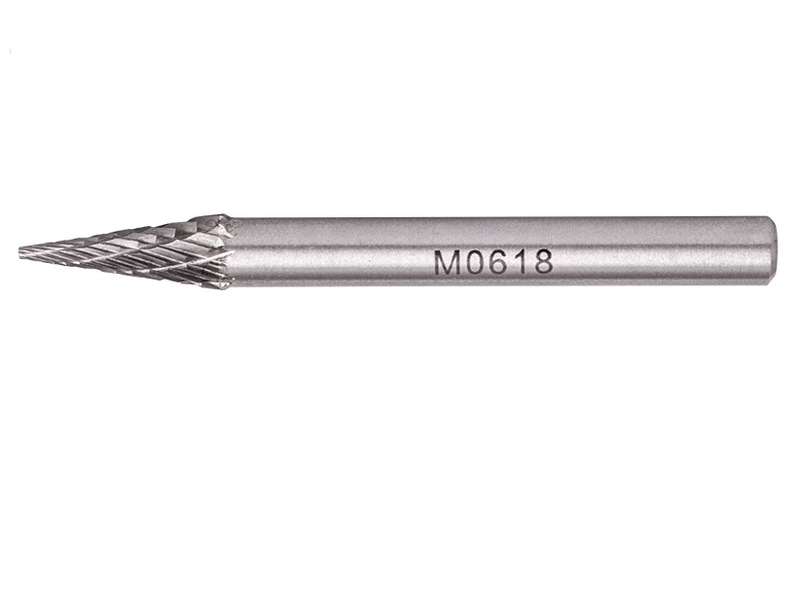 Tork Craft - Rotary Burr Tungsten 6x18x6mm Conical Straight - 2 Pack
