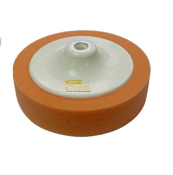 Tork Craft - Compounding Sponge 150mm x M14 Standard Orange - 2 Pack