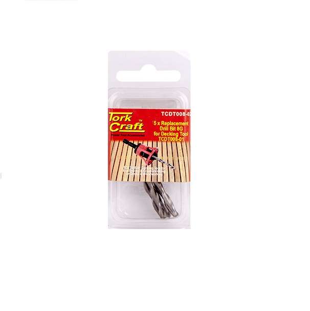 Tork Craft - Replacement Drill Bits 8G x 5Piece - 2 Pack