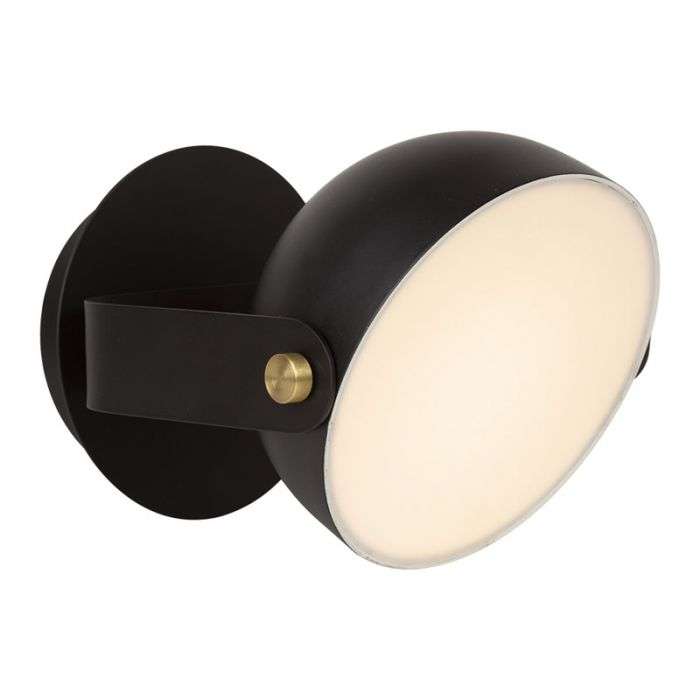 Eurolux Wall Light Pickman Round Black