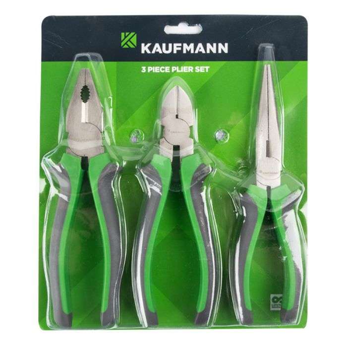 Kaufmann - X Pliers 3 Piece Set Soft Handle