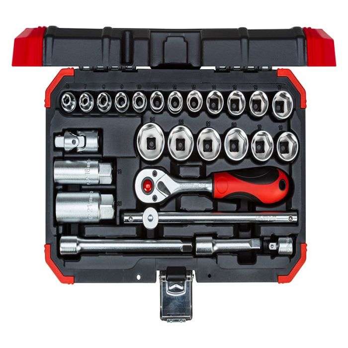 Gedore Red 3/8 Inch Socket Set - 26 Piece