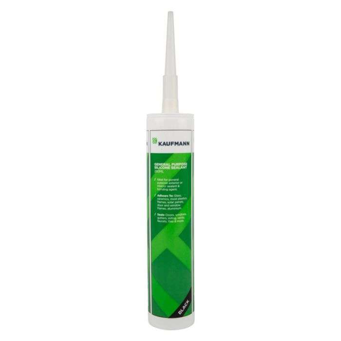 Kaufmann - Silicone 280ml Black - 2 Pack