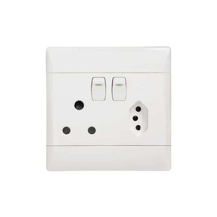 Cbi Euro Vertical Switch Plug - 4X4 White