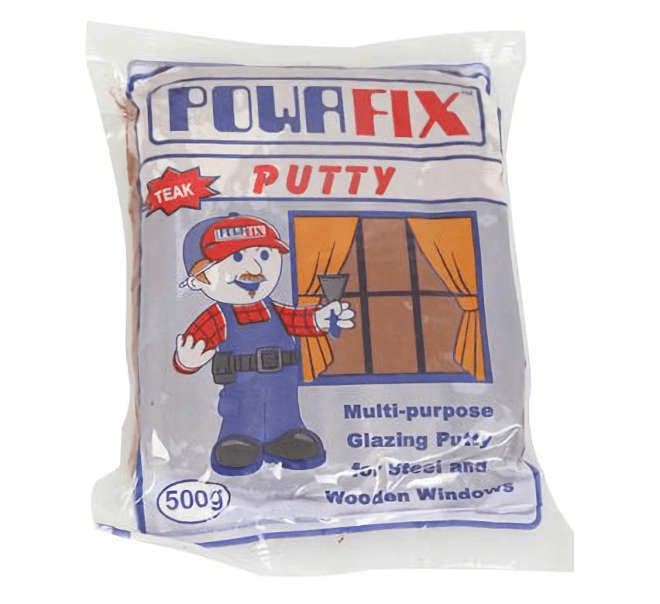 "Powafix Putty Multi-Purpose Teak 500g - 10 Pack"