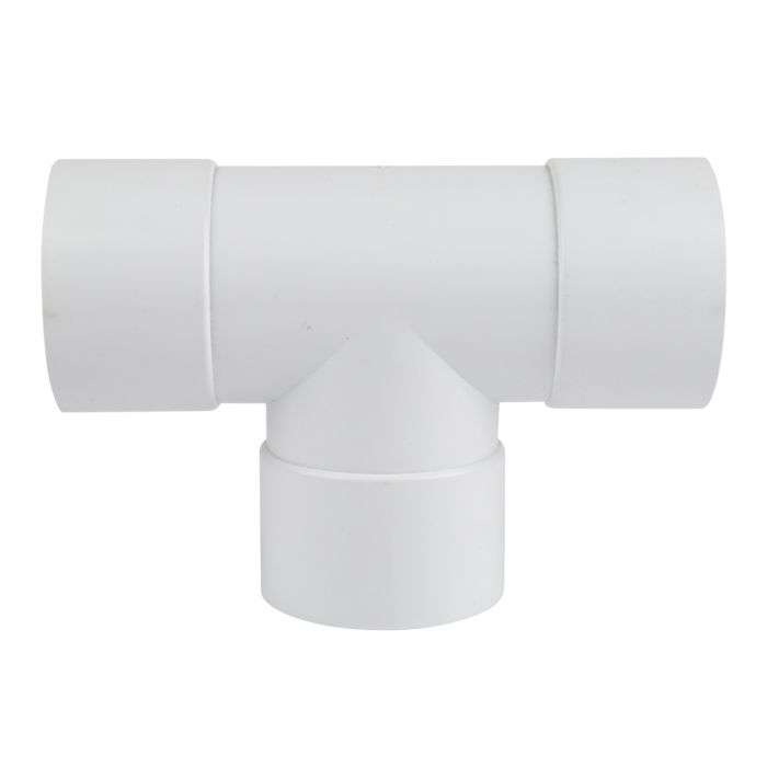 Pvc Gutter Round Downpipe Junction 90Deg - 2 Pack