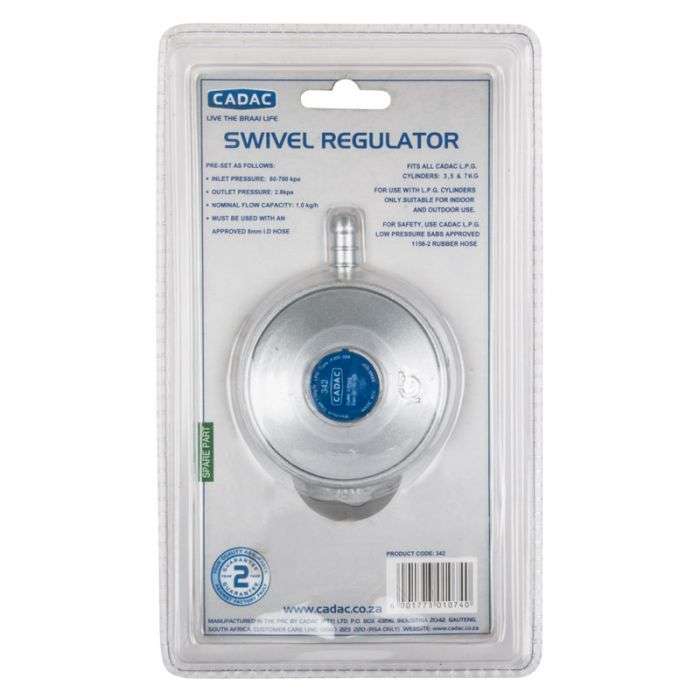 Bulk Pack x 2 Cadac 342 Swivel Gas Regulator