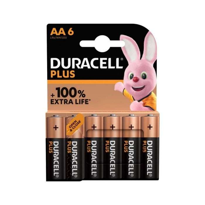 Duracell - Batteries Plus Aa 6 Pack