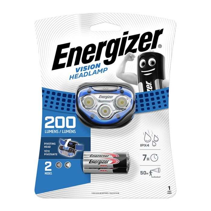 Energizer - Headlight Vision Hd 200 Lumens - 2 Pack