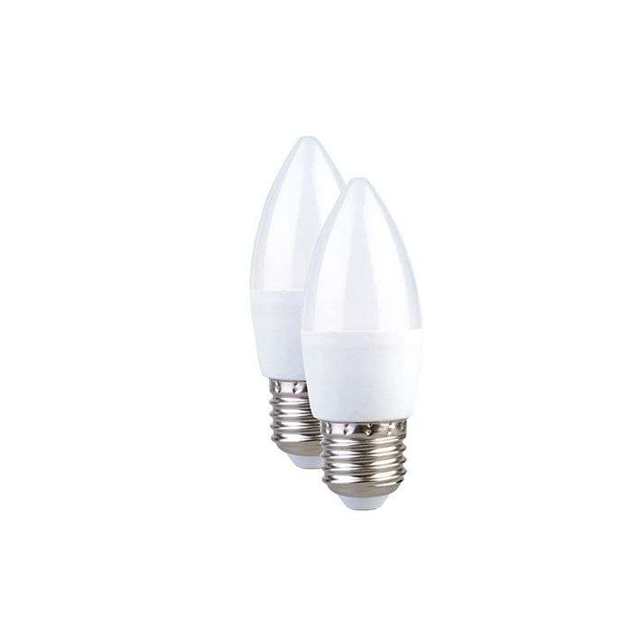 Current L/Bulb Led E27 Candle 2Piecek 3W Ww