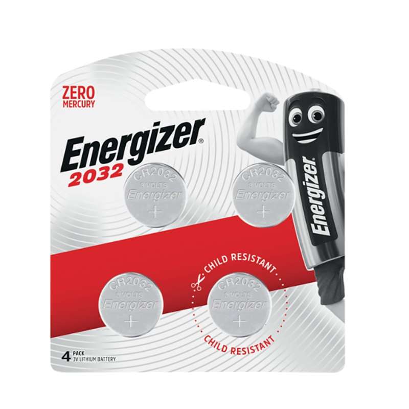 Energizer - 2032 3V Lithium Coin Battery 4 Pack (Moq x 12) - 2 Pack