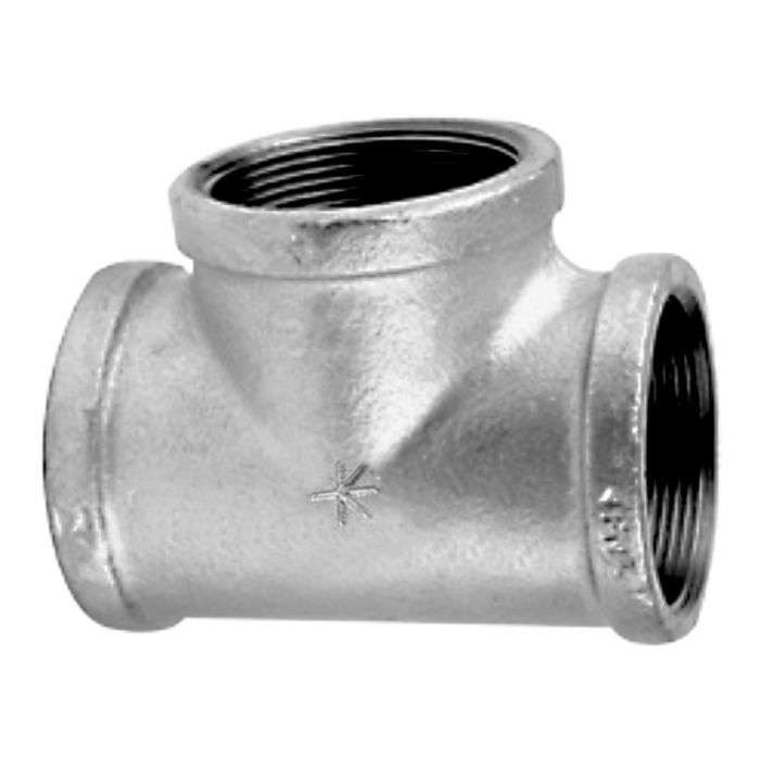 Bulk Pack x 2 Galvanised Tee - 65mm