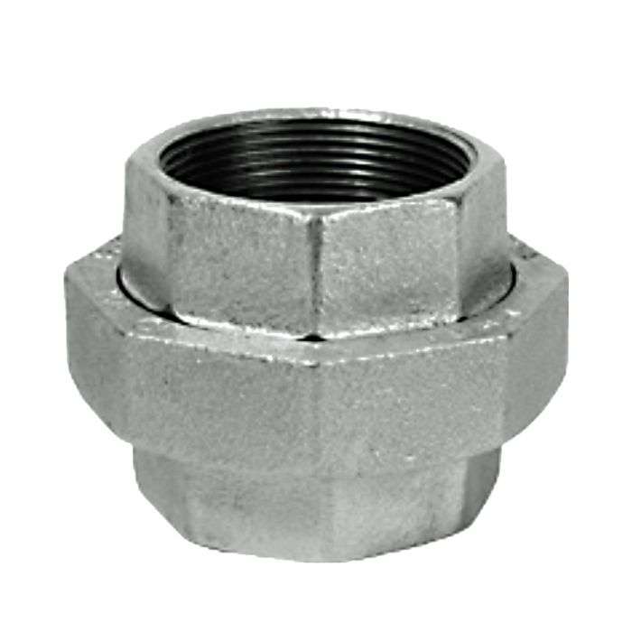Bulk Pack x 2 Galvanised Conical Union - 50mm