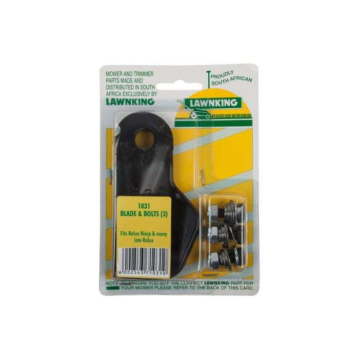 Mospare After Market Blade & Bolt set for Rolux Ninja Lawnmower