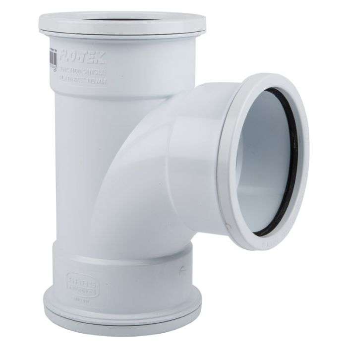 Waste Junction 87.5Deg Sv Pl 110mm Sabs - 2 Pack