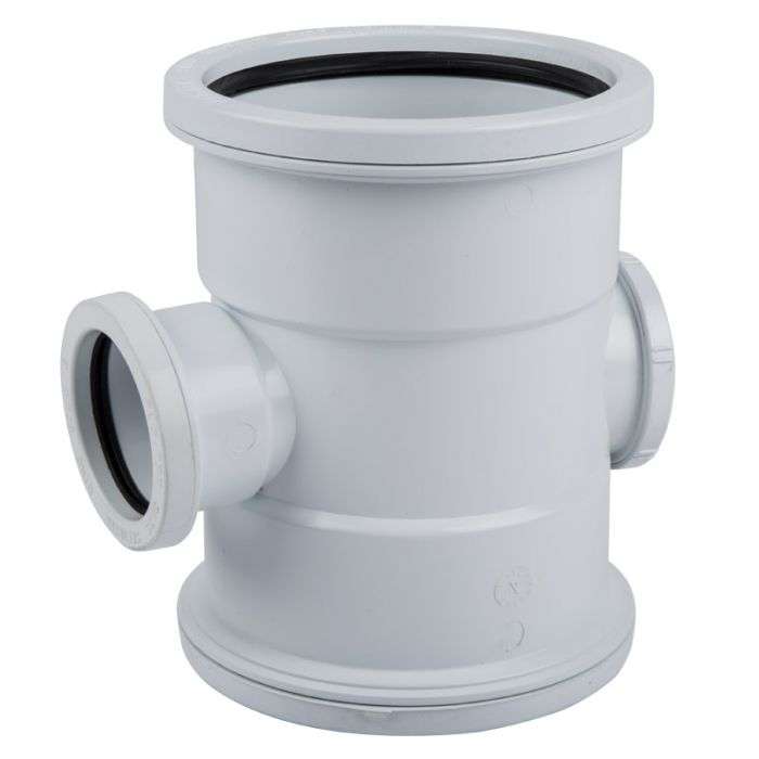 Waste Junction Red 87.5Deg Sv I.E 110X50mm Sabs - 2 Pack