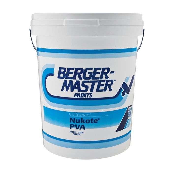 Berger Master - Nukote PVA Paint - White - 5L - Bulk Pack of 2