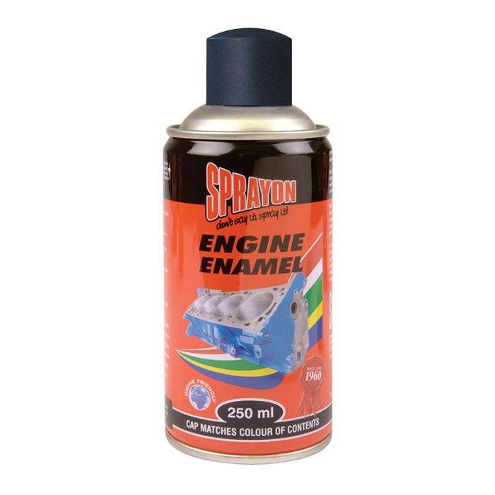 Sprayon - Engine Enamel Spray Matt Black 250ml - 2 Pack