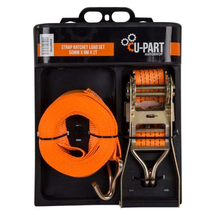 U-Part - Strap Ratchet Load Set 50mm 8Mx2T