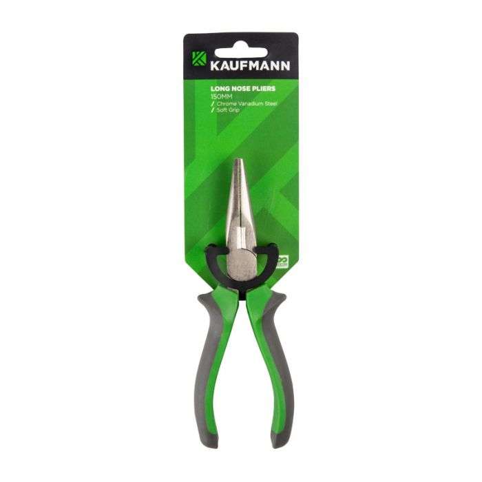 Kaufmann Pliers Long Nose Soft Handle 150mm