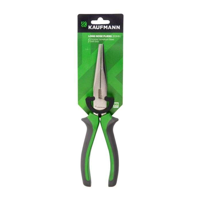 Kaufmann Pliers Long Nose Soft Handle 200mm