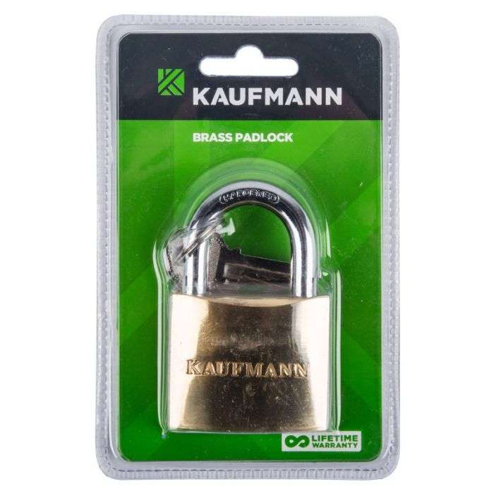 Kaufmann - Brass Lock 40mm - 2 Pack