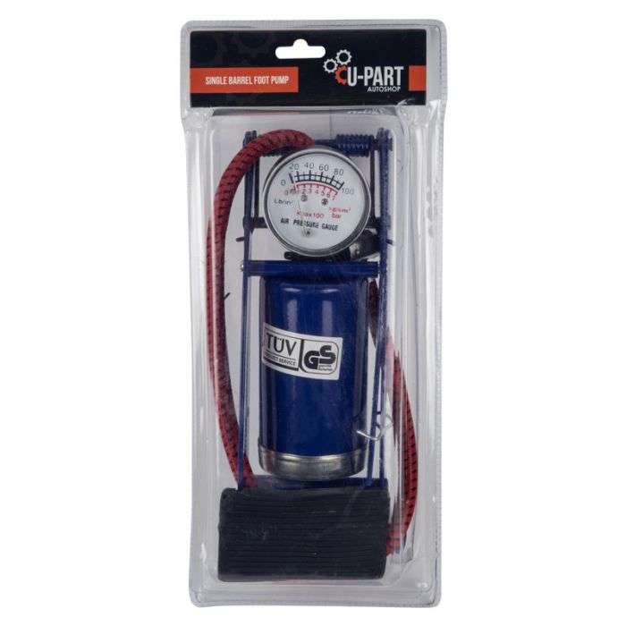 U-Part - Single Car Footpump Pump - Bulk Pack of 2