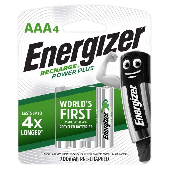 Energizer Recharge Power Plus NiMH AAA 700mAh Battery Card 4