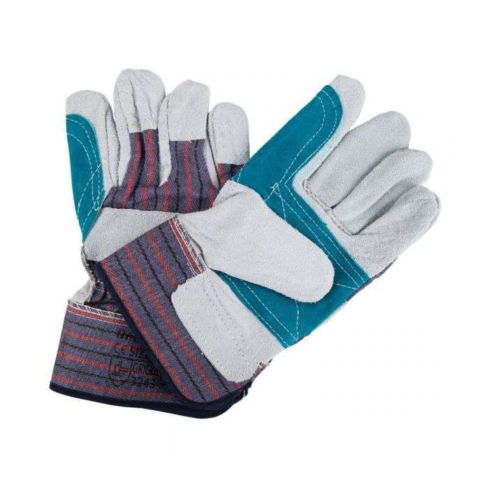 GHS Cotton Glove Double Leather Palm - Pack of 2