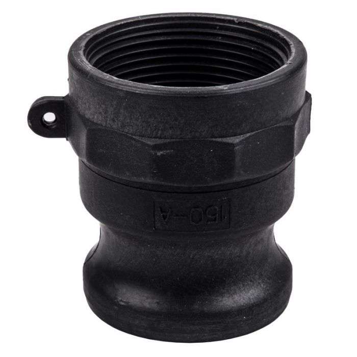 Bulk Pack x 2 Camlock PP Type A Male Adaptor x Female BSP - 100mm