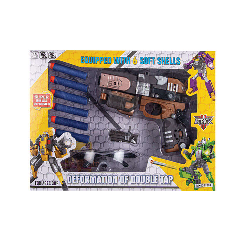 Transforming Robot Gun - Children's Toys - BPA Free - 9 Piece