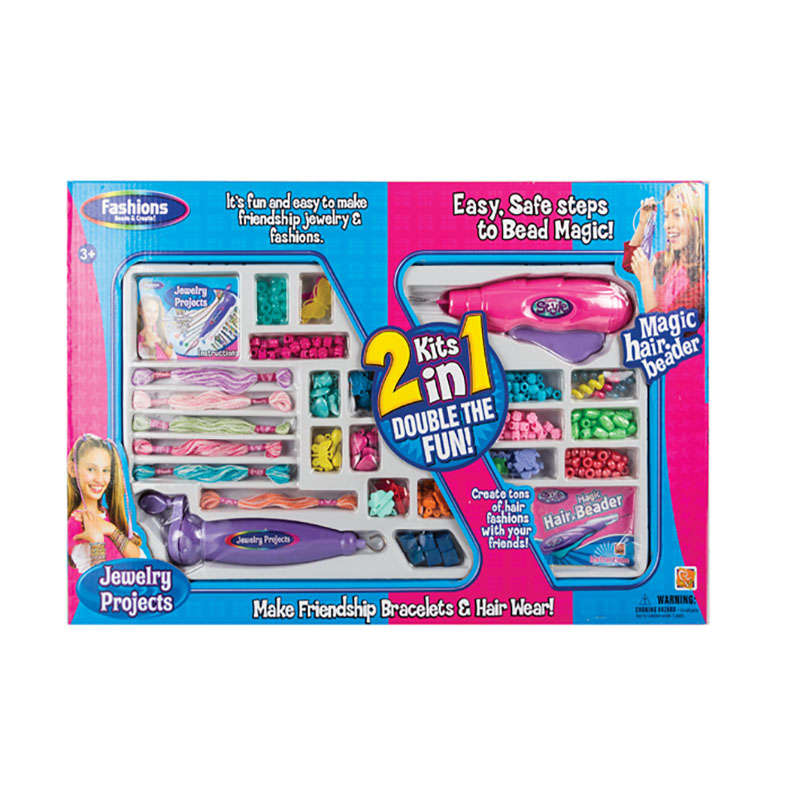 Bracelet and Hair Wear Kit - 2-in-1 - Assorted Colours - 2 Pack