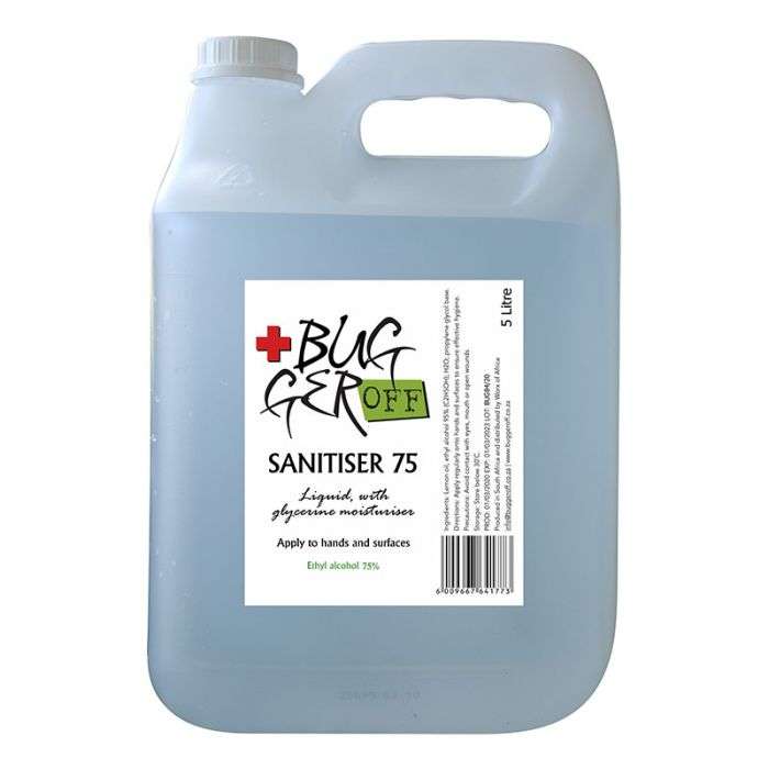 Buggeroff Hand Sanitizer Liquid 5L