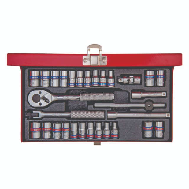 King Tony - Socket Set 1/4 30 Piece Metric & Imperial 12Pt