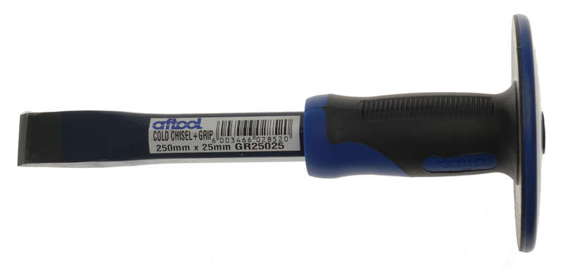 Aftool Cold Chisel with Hand Guard Grip 250mm x 25mm