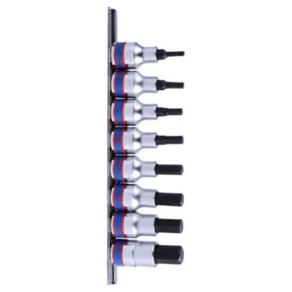 King Tony - Socket Set 3/8 Hex 3-12Mm Rail - 2 Pack