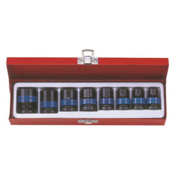 King Tony - Socket Set 8Pc 1/2 Standard Impact 10-24Mm 6P