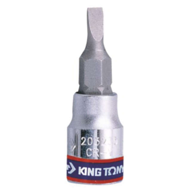 King Tony - Socket Slotted Bit - 1/4 Inch - 3.5mm - 2 Pack