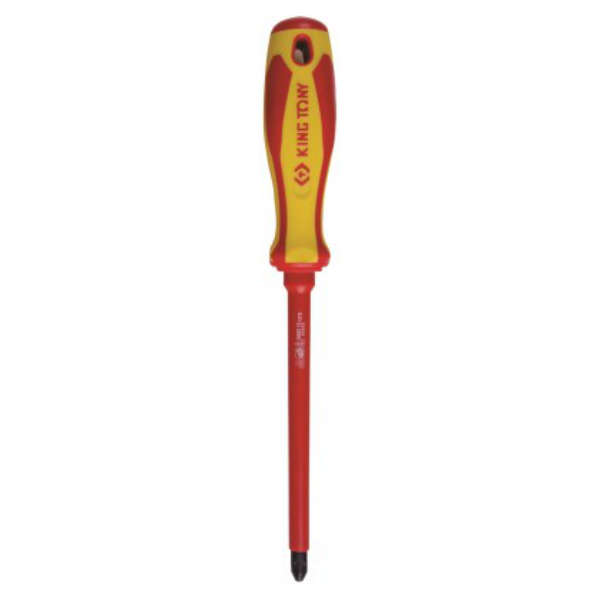 King Tony - Screwdriver Electrical Pozi #0X75Mm Vde - 2 Pack