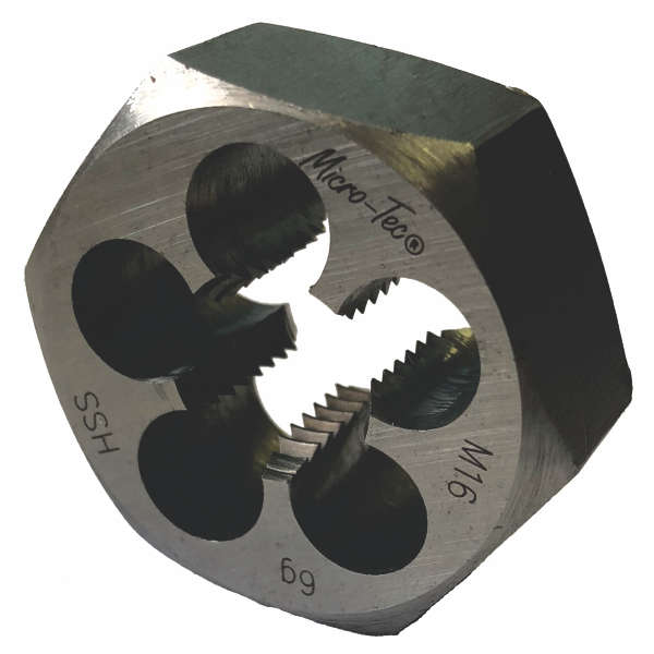 Micro-Tec - Hexagon Rethreading Die M12X1.75 Hss - 2 Pack
